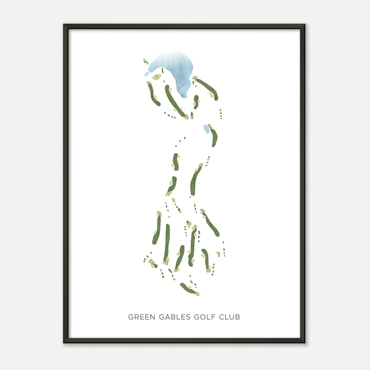 Print of Green Gables Golf Club Modern Map