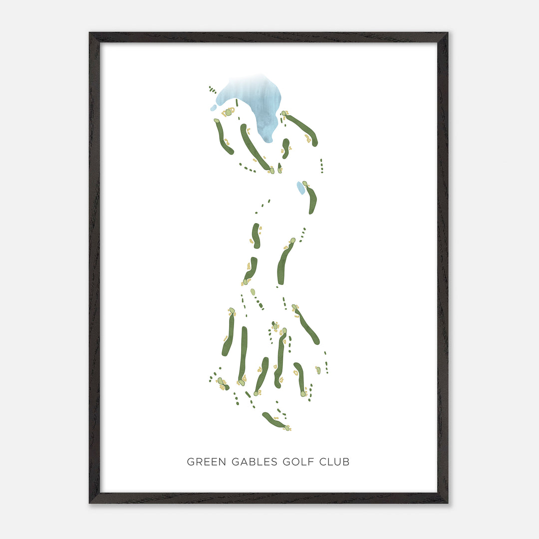Print of Green Gables Golf Club Modern Map