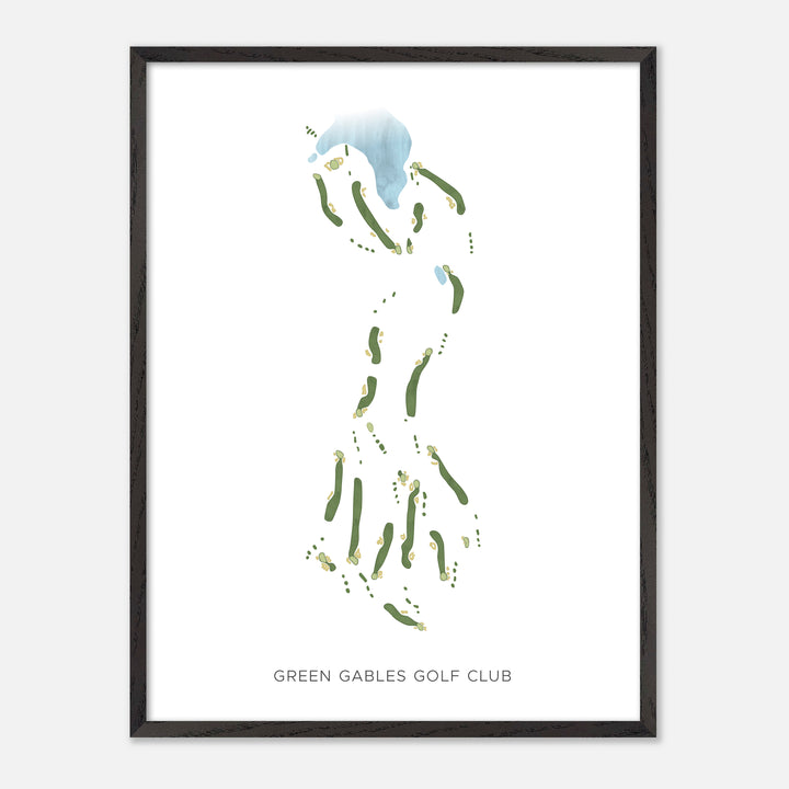 Print of Green Gables Golf Club Modern Map