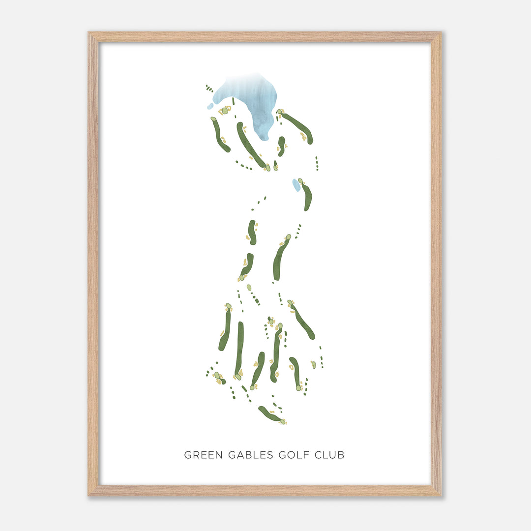 Print of Green Gables Golf Club Modern Map