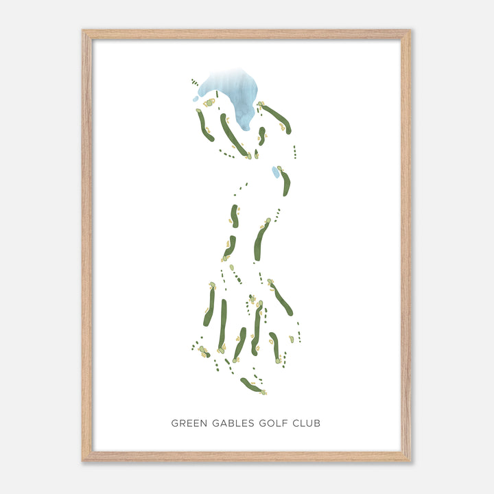 Print of Green Gables Golf Club Modern Map
