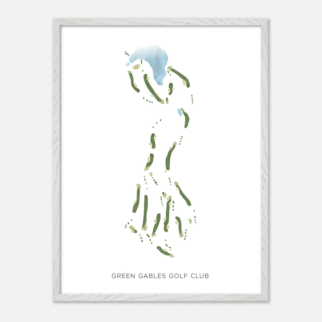 Print of Green Gables Golf Club Modern Map
