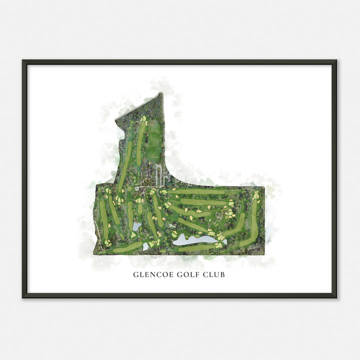Print of Glencoe Golf Club Classic Map