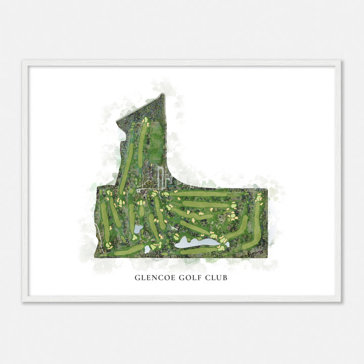 Print of Glencoe Golf Club Classic Map