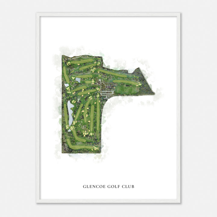 Print of Glencoe Golf Club Classic Map