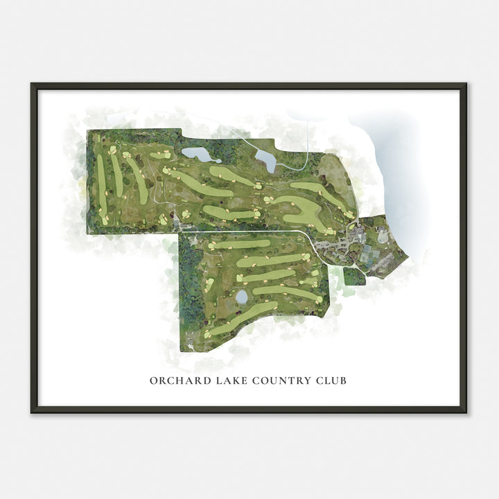 Print of Orchard Lake Country Club Classic Map