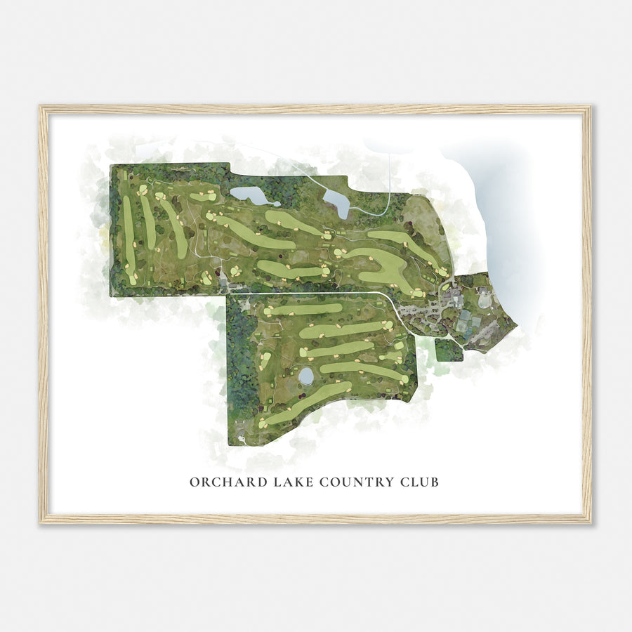 Print of Orchard Lake Country Club Classic Map