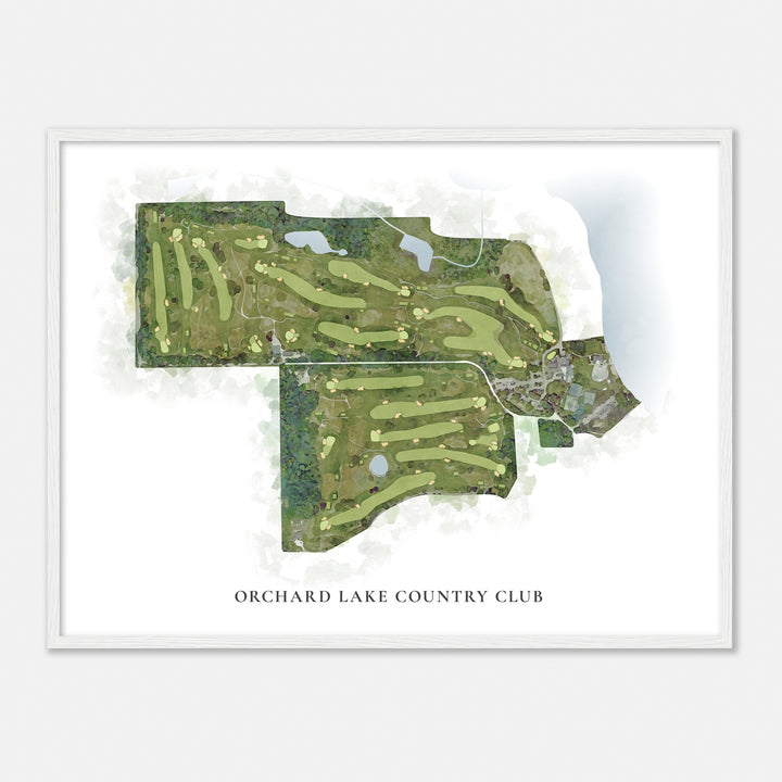 Print of Orchard Lake Country Club Classic Map