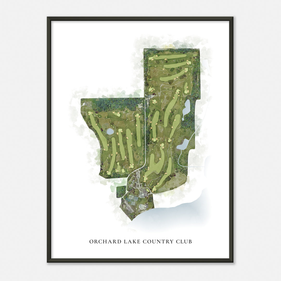 Print of Orchard Lake Country Club Classic Map