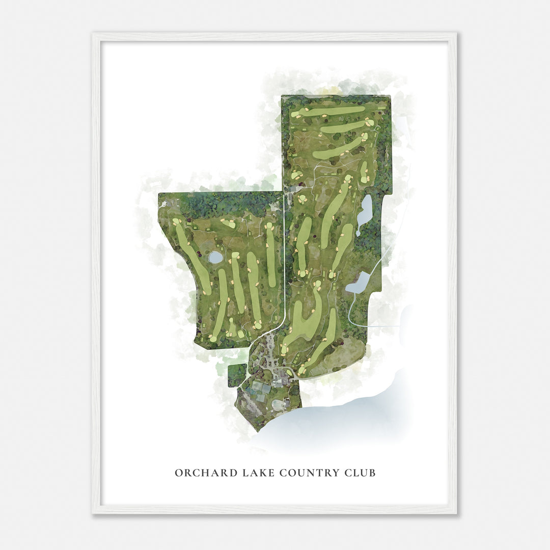 Print of Orchard Lake Country Club Classic Map