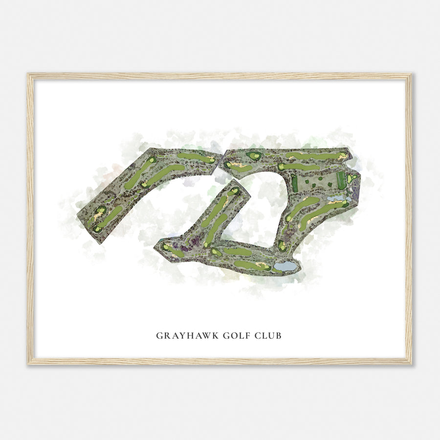 Print of Grayhawk Golf Club Classic Map