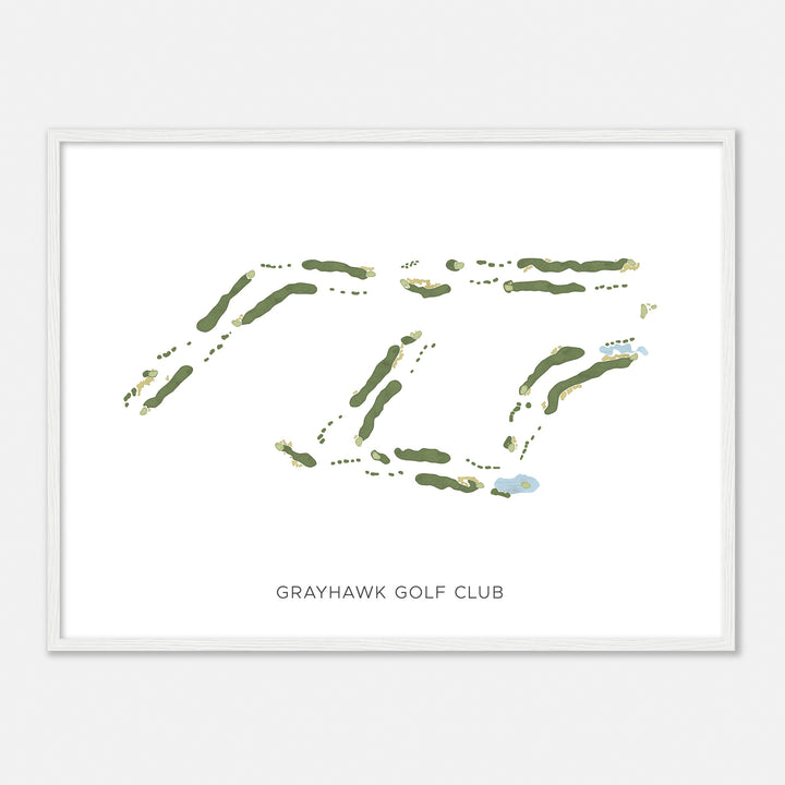 Print of Grayhawk Golf Club Modern Map