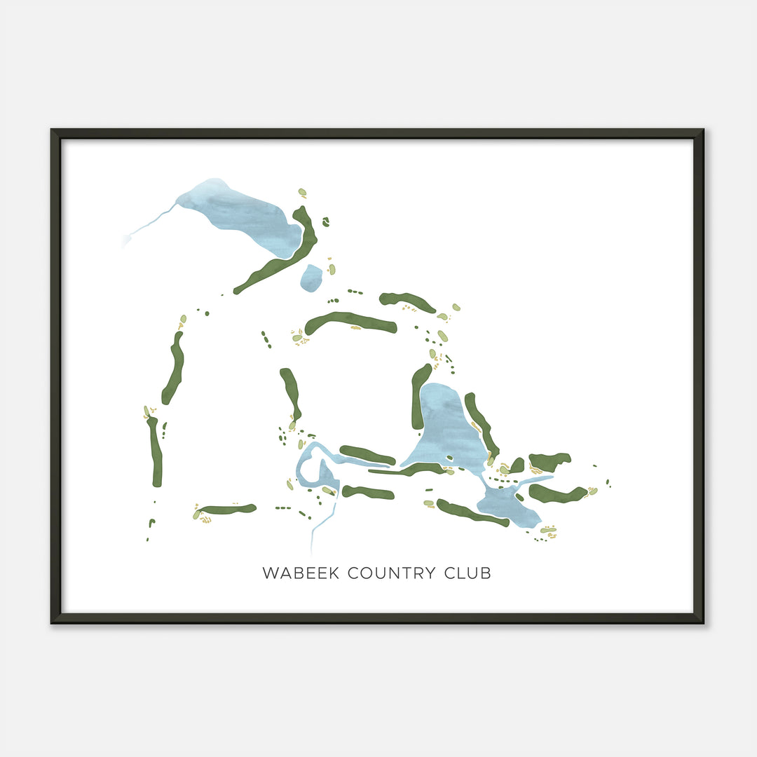 Print of Wabeek Country Club Modern Map