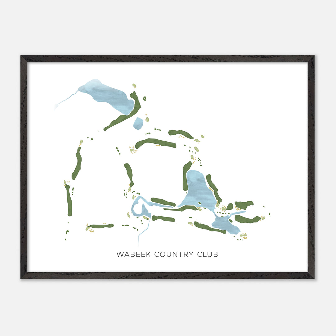 Print of Wabeek Country Club Modern Map