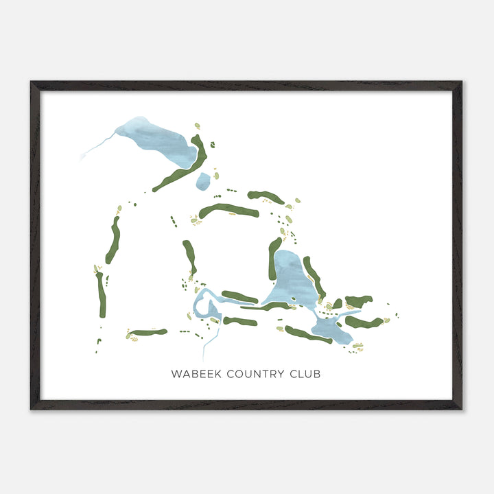Print of Wabeek Country Club Modern Map