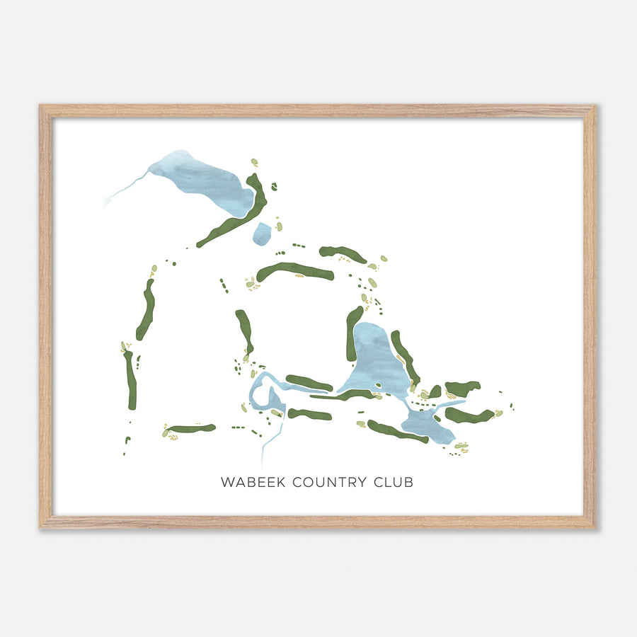 Print of Wabeek Country Club Modern Map