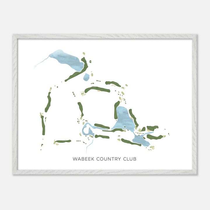 Print of Wabeek Country Club Modern Map