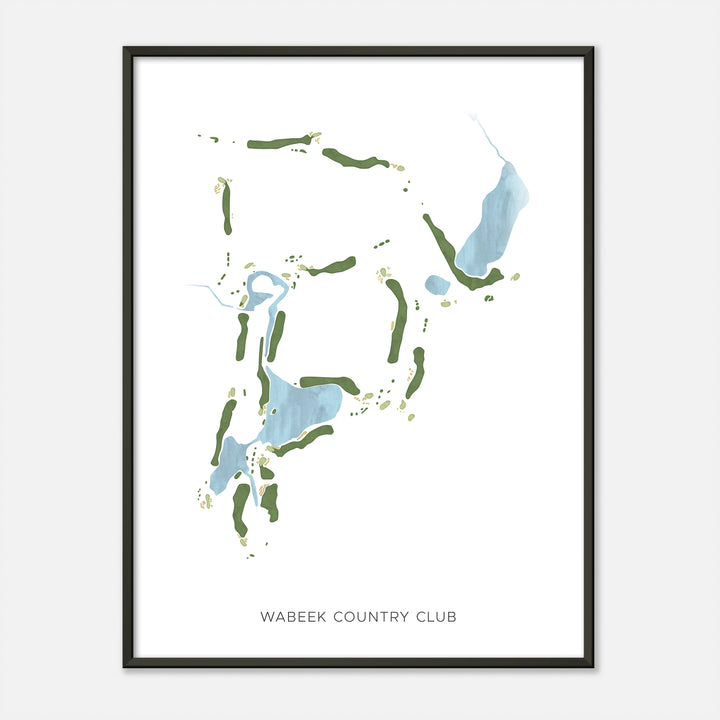 Print of Wabeek Country Club Modern Map