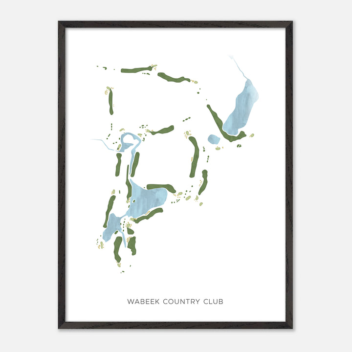 Print of Wabeek Country Club Modern Map