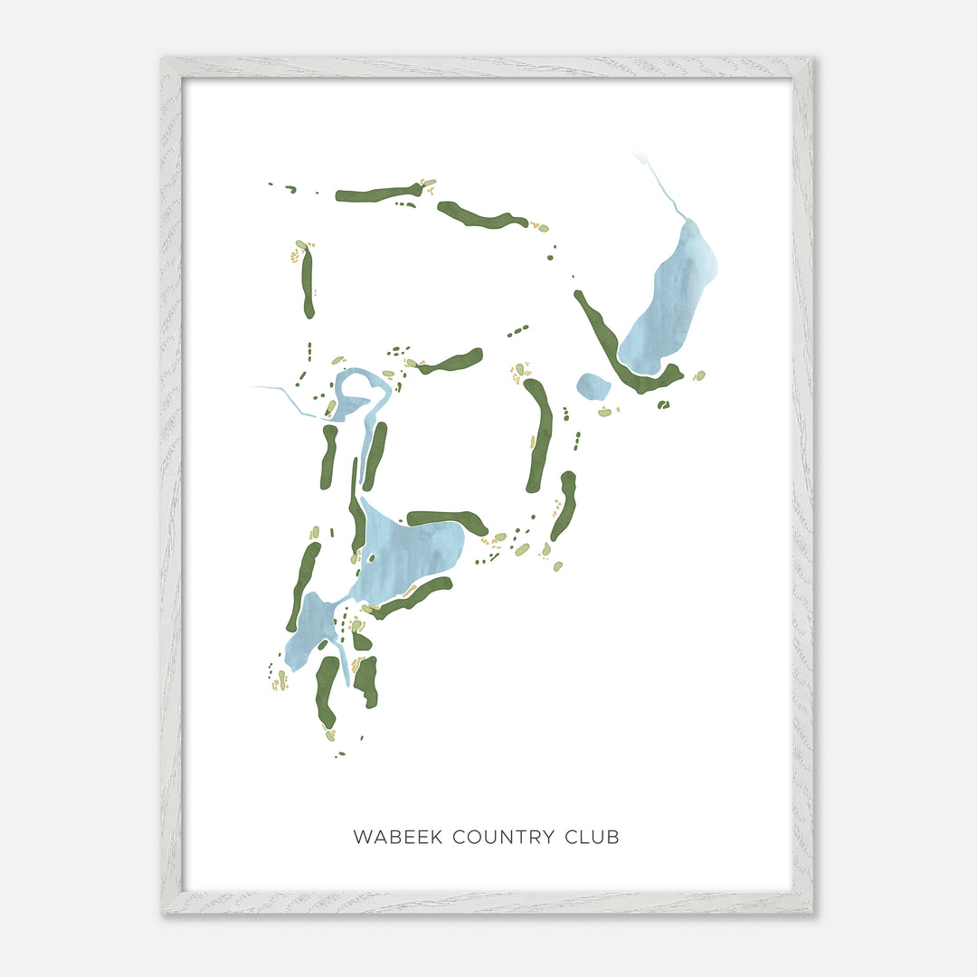 Print of Wabeek Country Club Modern Map