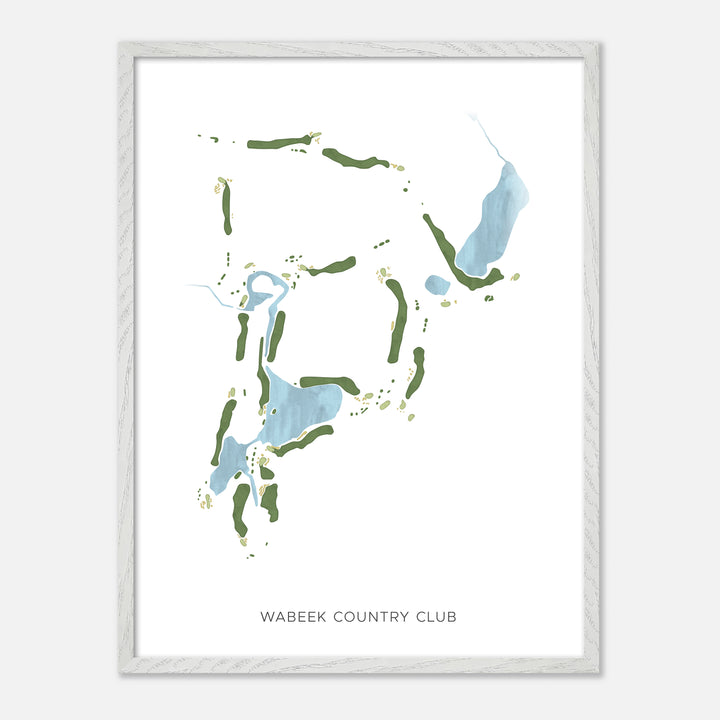 Print of Wabeek Country Club Modern Map