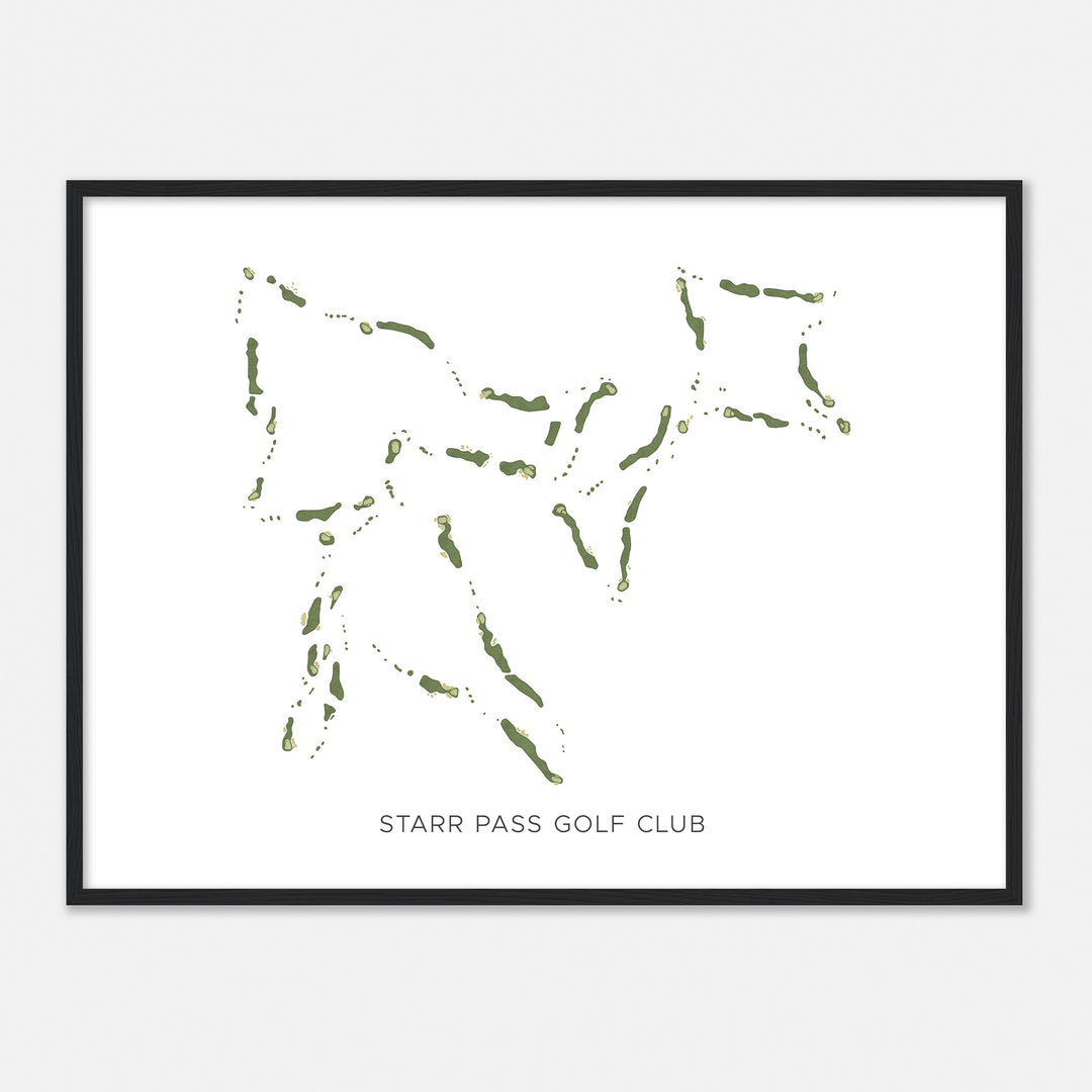 Print of Starr Pass Golf Club Modern Map