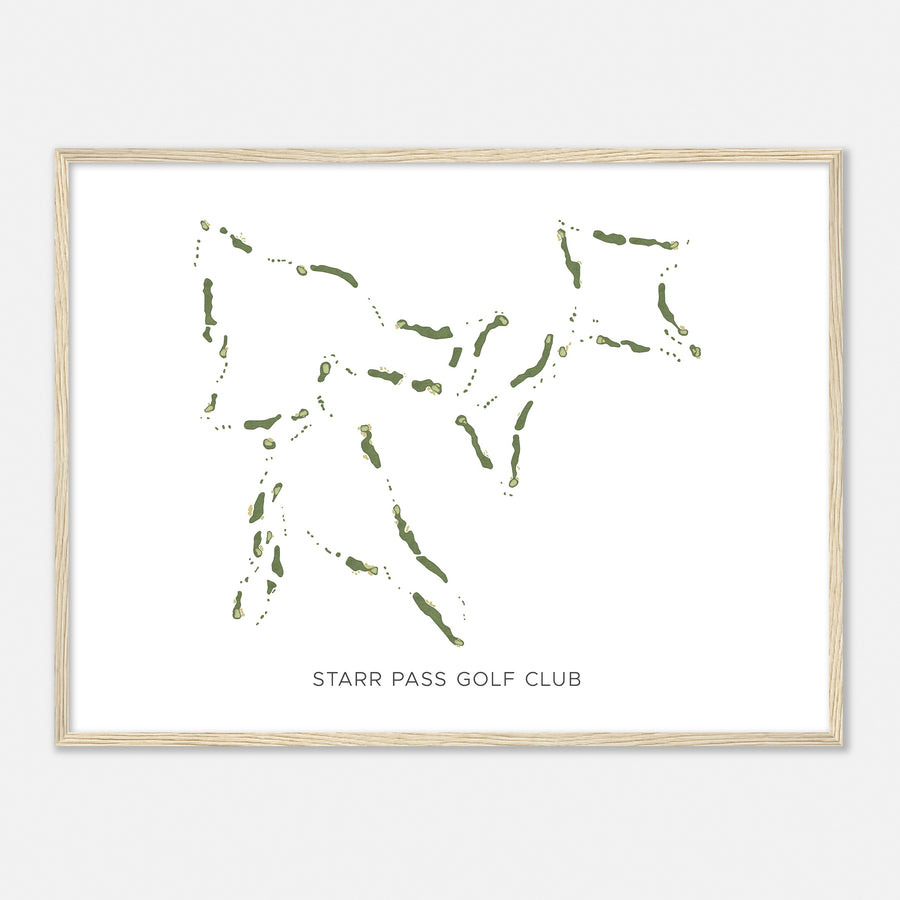 Print of Starr Pass Golf Club Modern Map