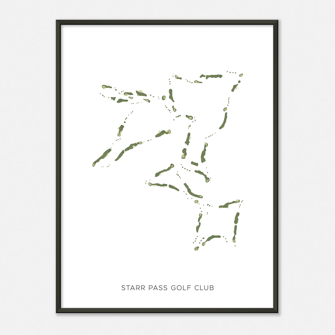 Print of Starr Pass Golf Club Modern Map