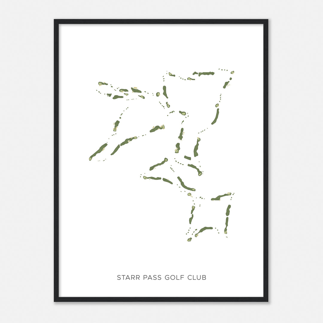 Print of Starr Pass Golf Club Modern Map