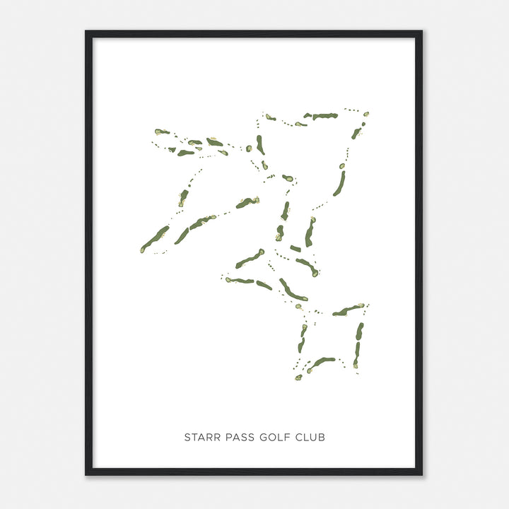 Print of Starr Pass Golf Club Modern Map