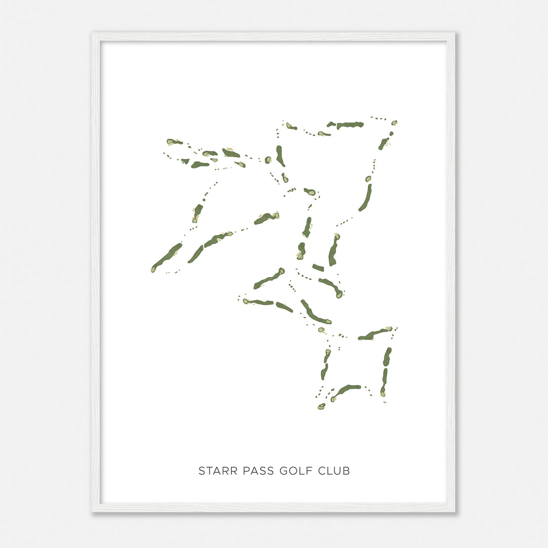 Print of Starr Pass Golf Club Modern Map