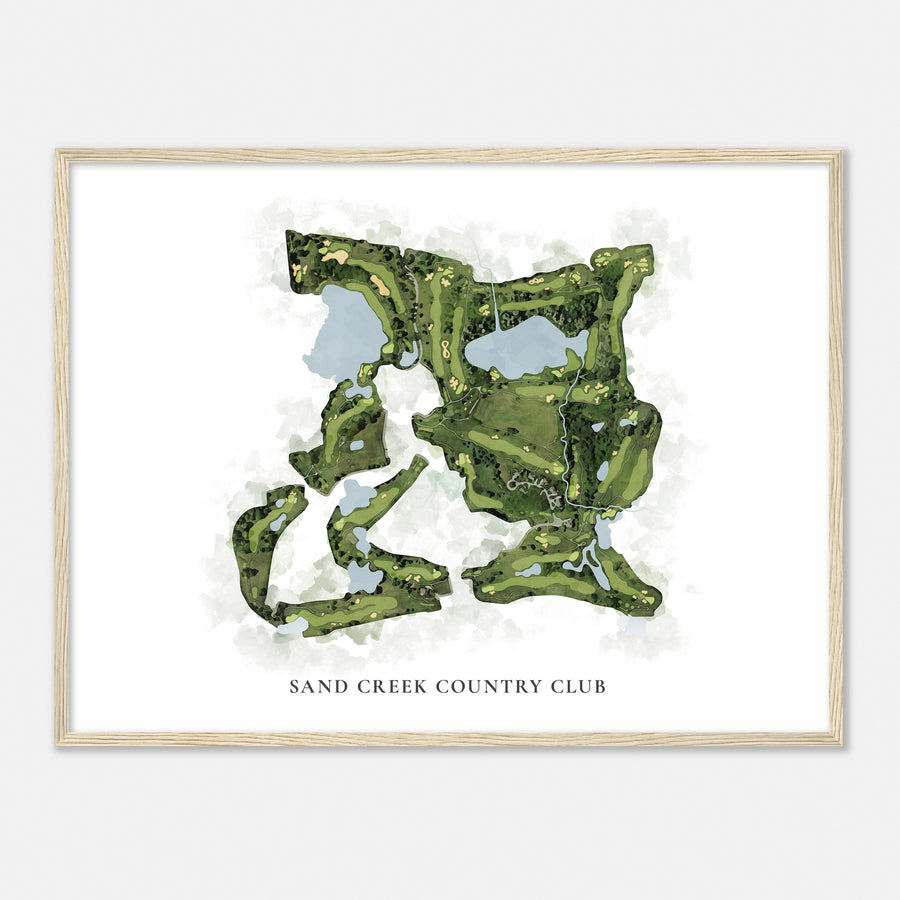 Print of Sand Creek Country Club Classic Map