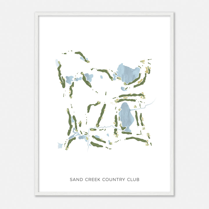 Print of Sand Creek Country Club Modern Map