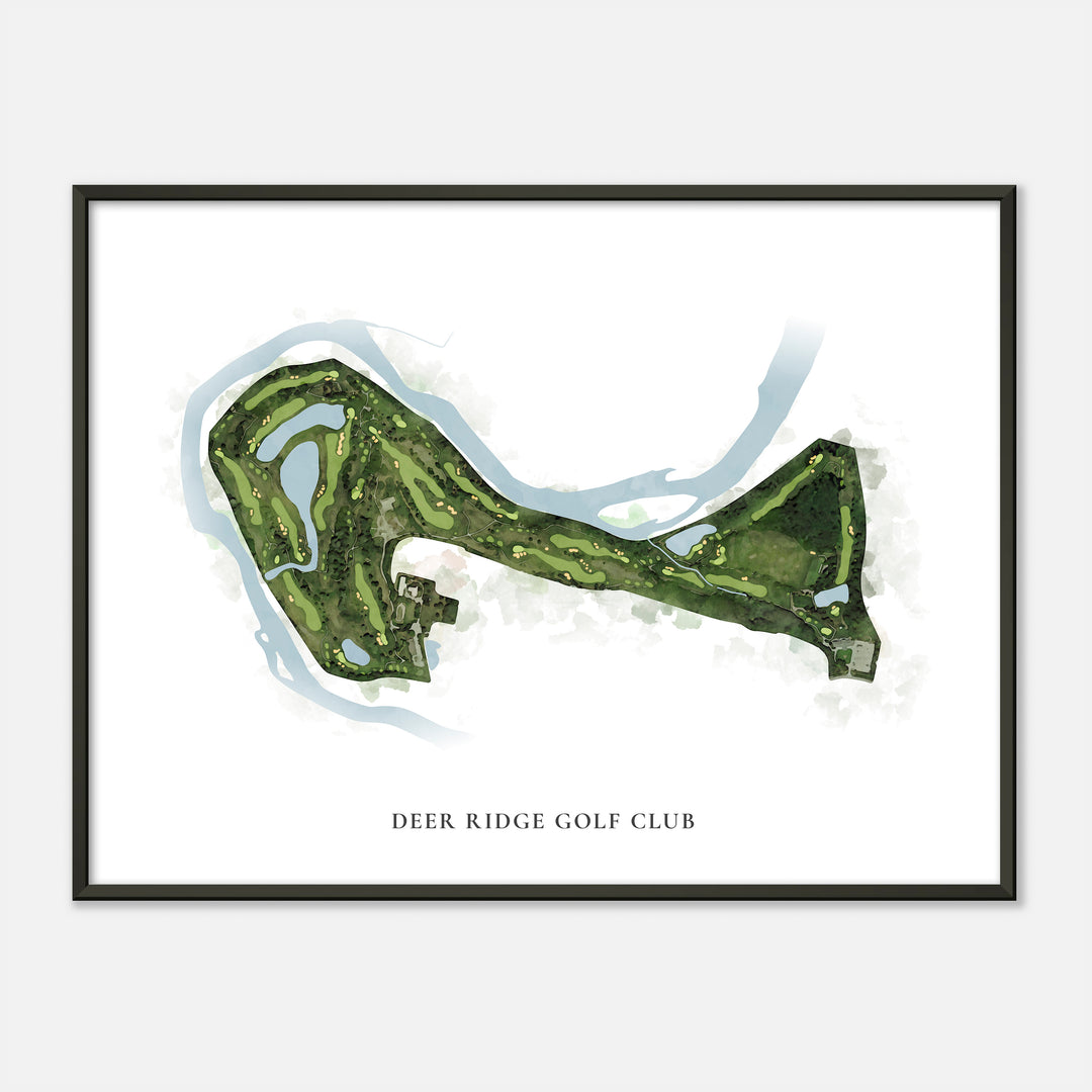 Print of Deer Ridge Golf Club Classic Map