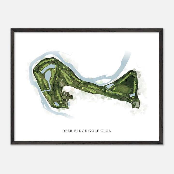 Print of Deer Ridge Golf Club Classic Map