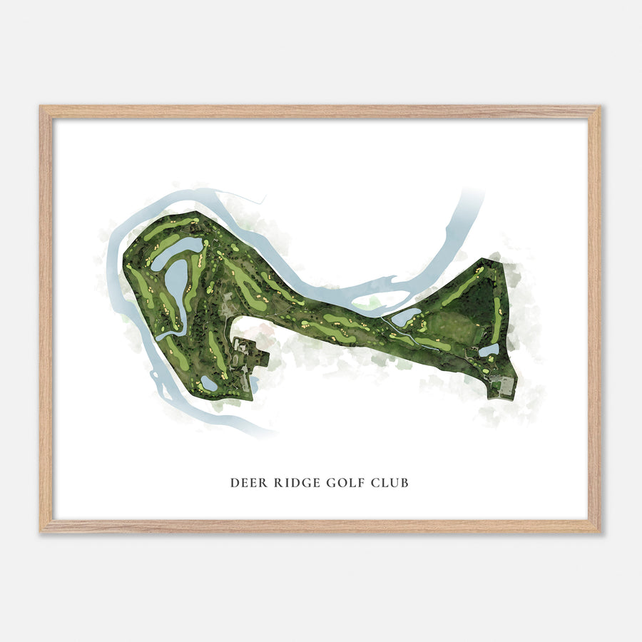 Print of Deer Ridge Golf Club Classic Map