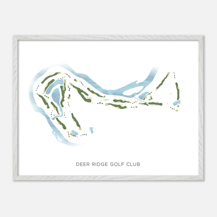 Print of Deer Ridge Golf Club Modern Map