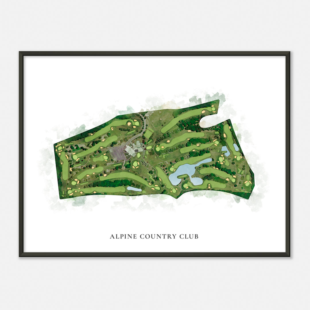 Print of Alpine Country Club Classic Map