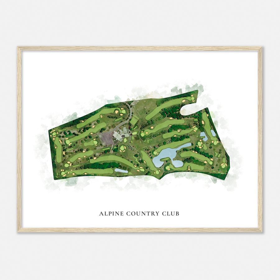 Print of Alpine Country Club Classic Map