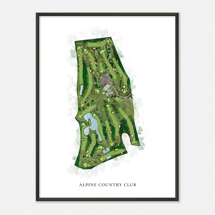 Print of Alpine Country Club Classic Map