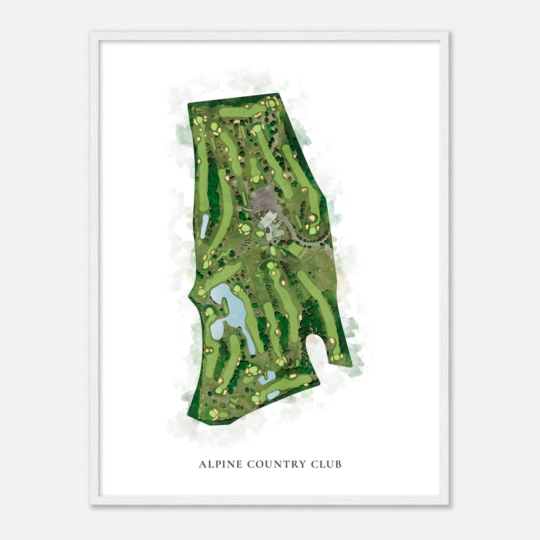 Print of Alpine Country Club Classic Map