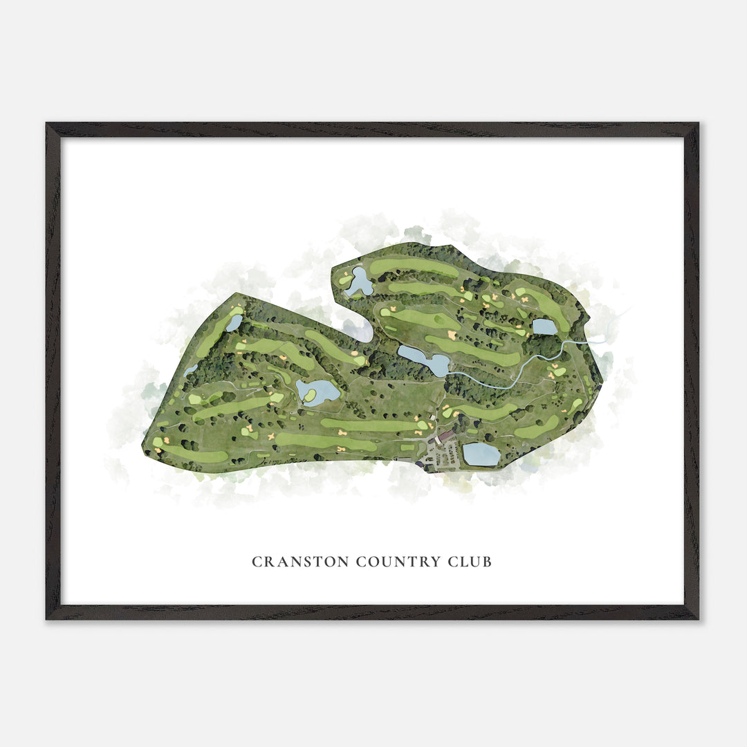Print of Cranston Country Club Classic Map