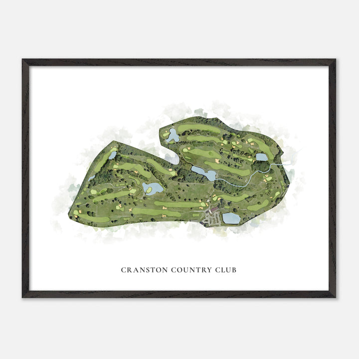 Print of Cranston Country Club Classic Map