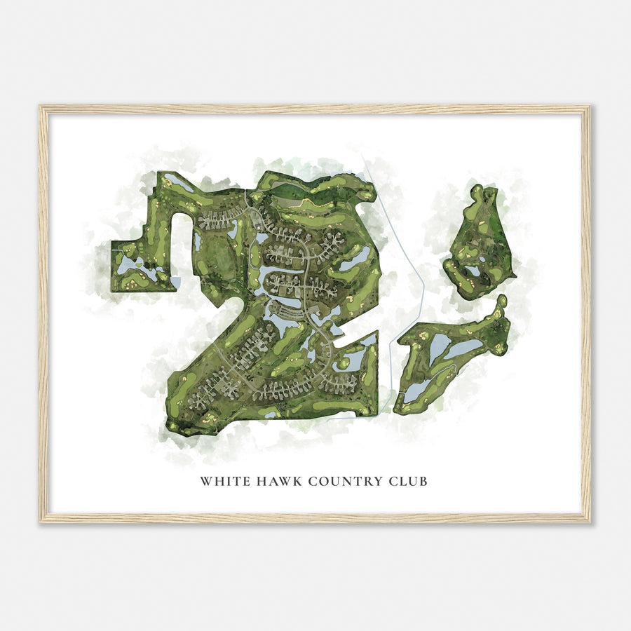 Print of White Hawk Country Club Classic Map