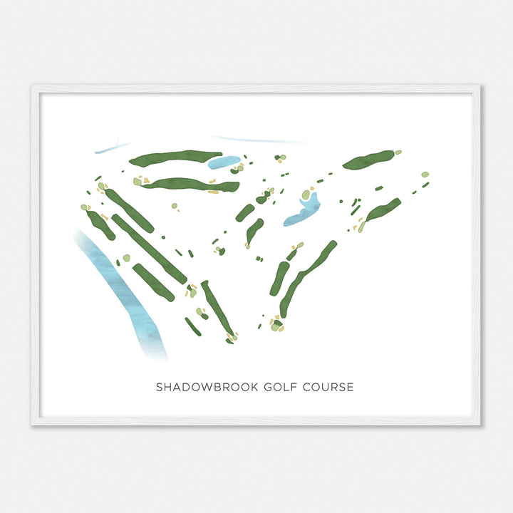 Print of Shadowbrook Golf Course Modern Map
