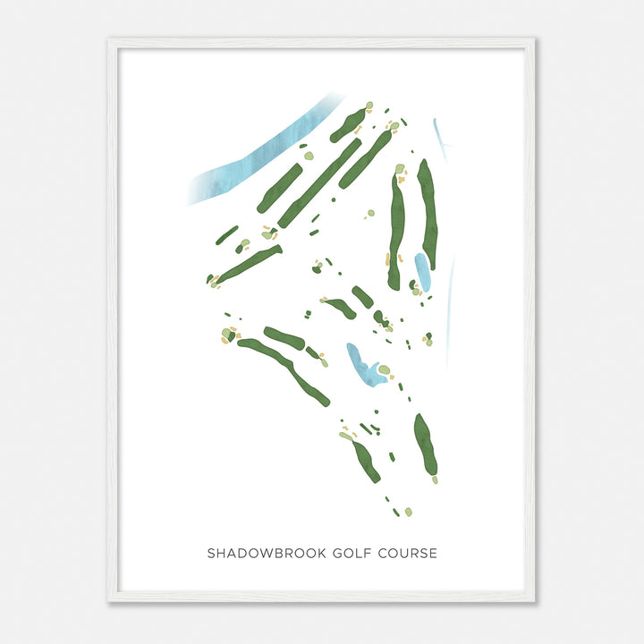 Print of Shadowbrook Golf Course Modern Map