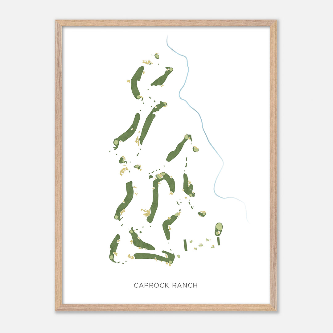Print of Caprock Ranch Modern Map