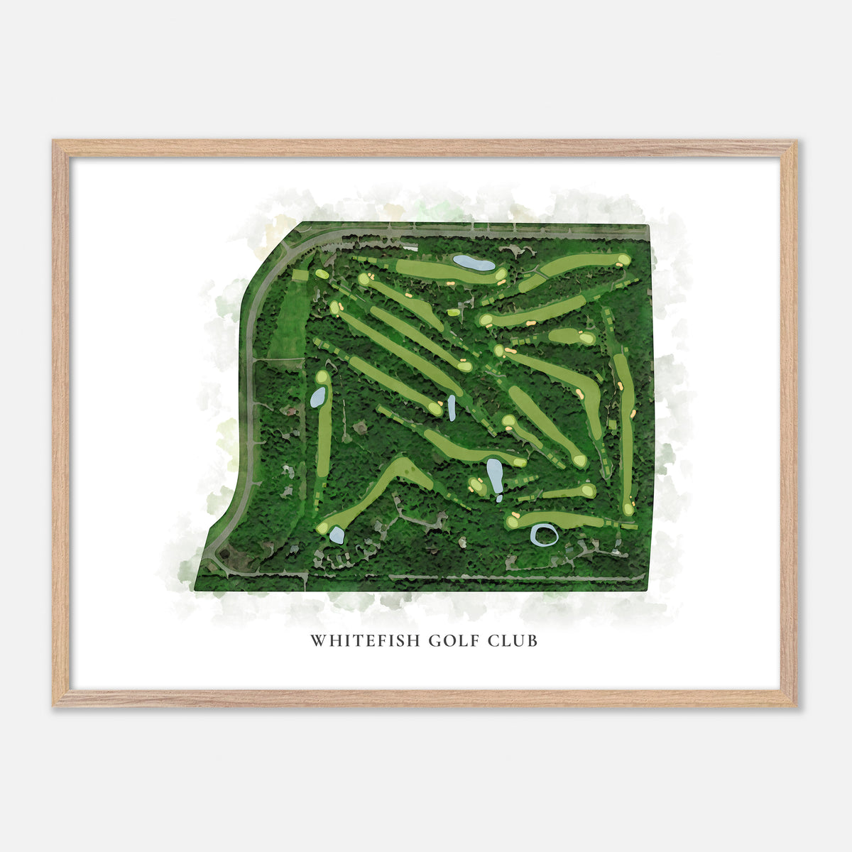 Print of Whitefish Golf Club Classic Map