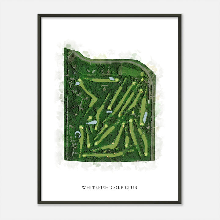 Print of Whitefish Golf Club Classic Map
