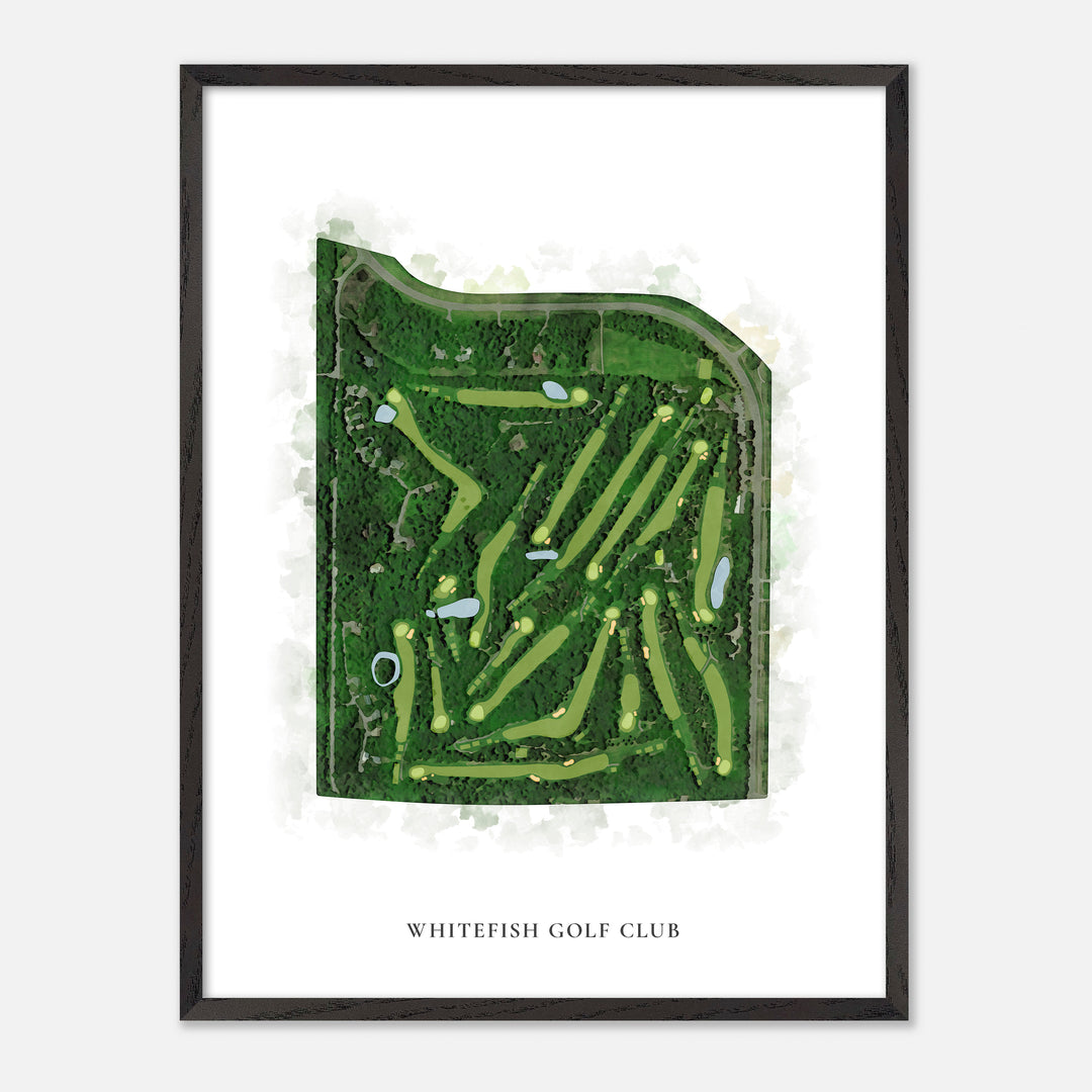 Print of Whitefish Golf Club Classic Map